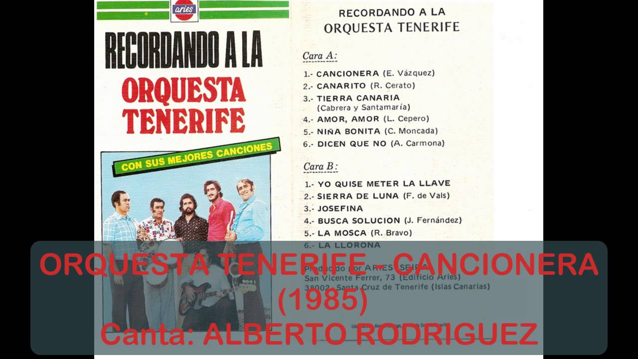 ORQUESTA TENERIFE - CANCIONERA(1985)