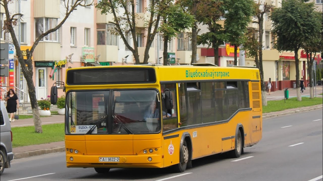 Поездка по автобусному маршруту №10 в Витебске / A trip along the bus route №10 in Vitebsk