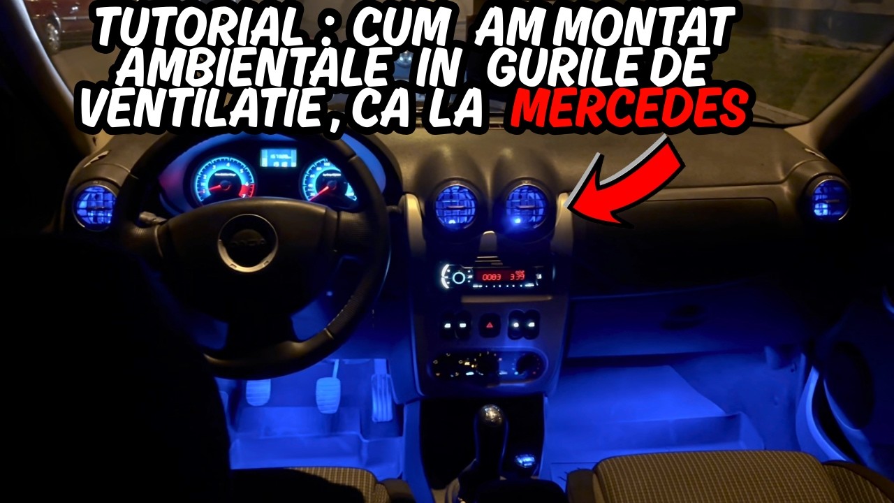 Am Montat Ambientale in Gurile de Ventilatie pe Dacia Logan