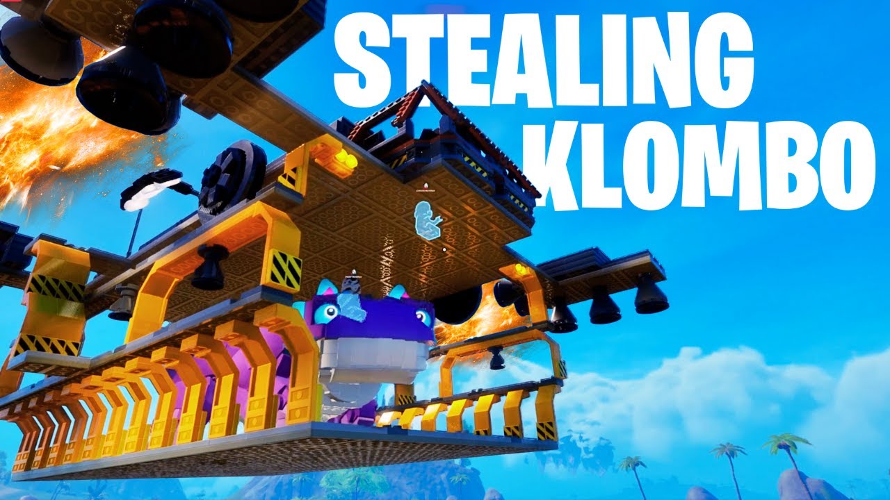 I airlifted KLOMBO in LEGO Fortnite!