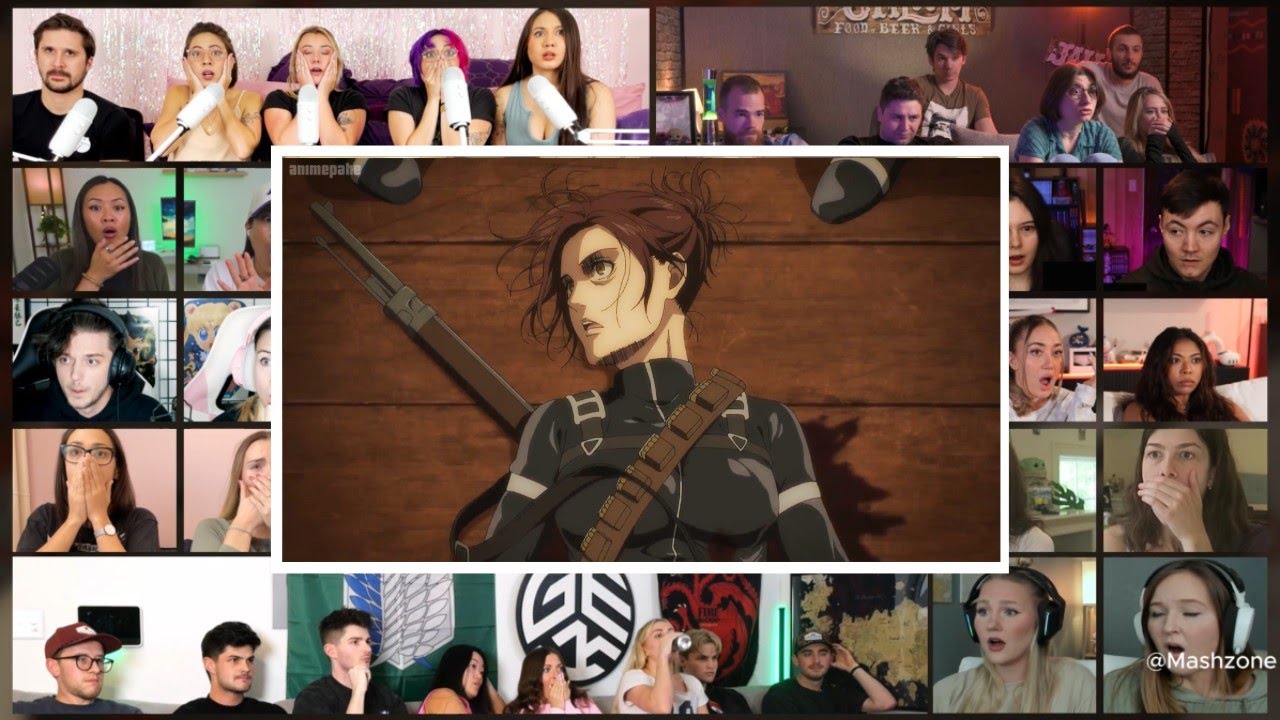 Attack on Titan Season 4 episode 8 Mega Reaction Mashup  | 進撃の巨人  | Shingeki no Kyojin