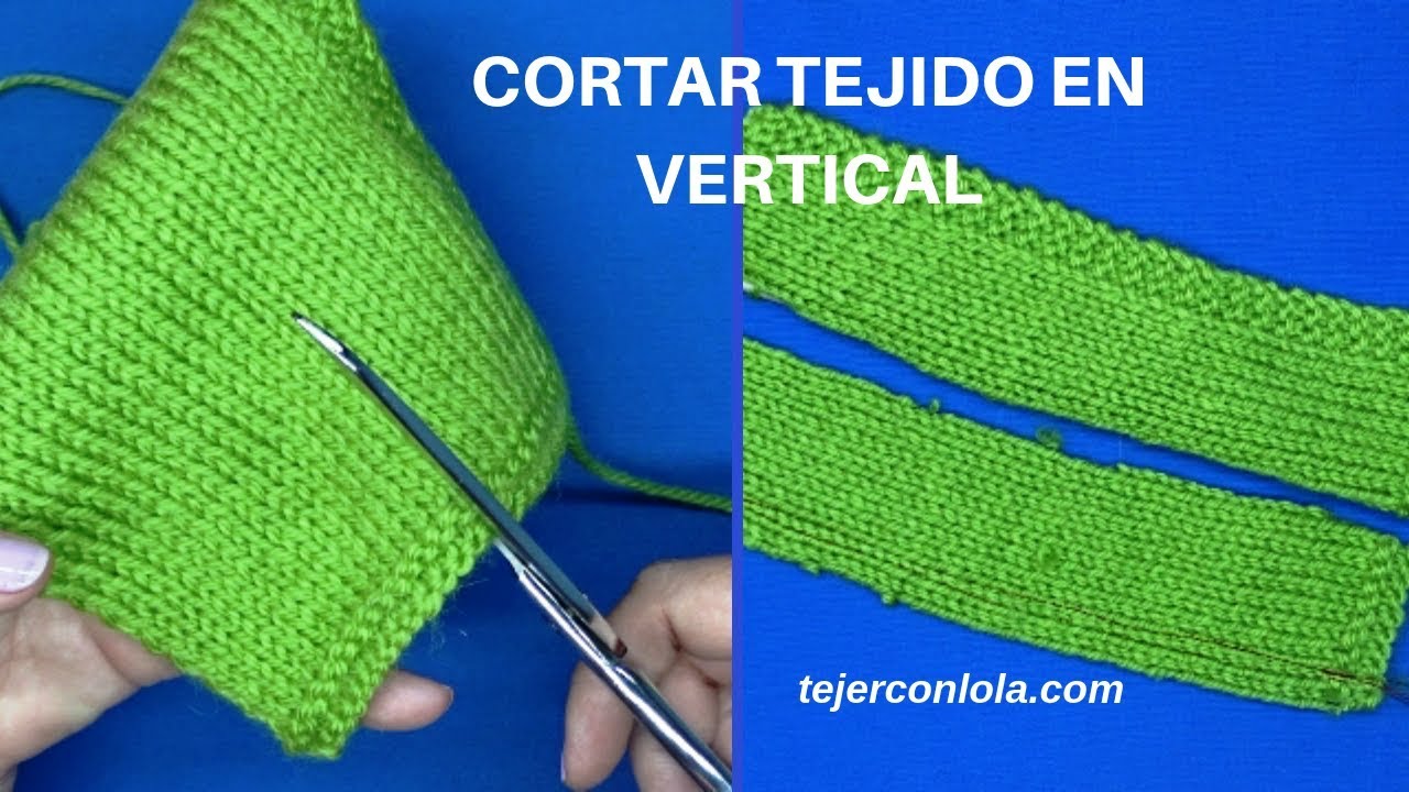 COMO CORTAR EL TEJIDO EN VERTICAL