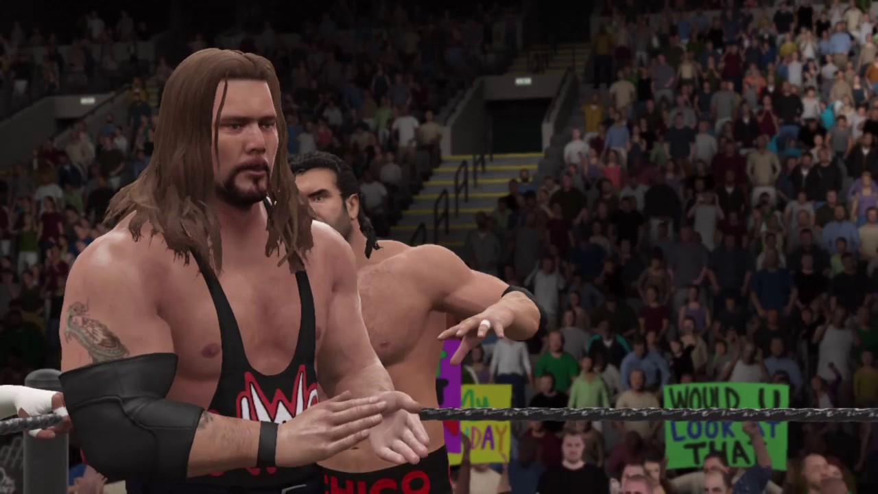 WWE 2K17 Walkman,Angel Juan,Jimmy King VS Scott Hall,Kevin Nash,DDP 6-Man Elimination Tag Match