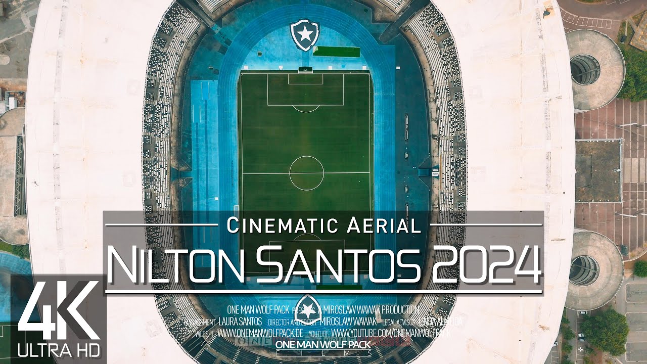 【4K】🇧🇷⚽ Botafogo FR from Above 🔥 Estadio Nilton Santos 🔥 Engenhão RJ BRAZIL 2024 🔥Aerial™ Drone Film