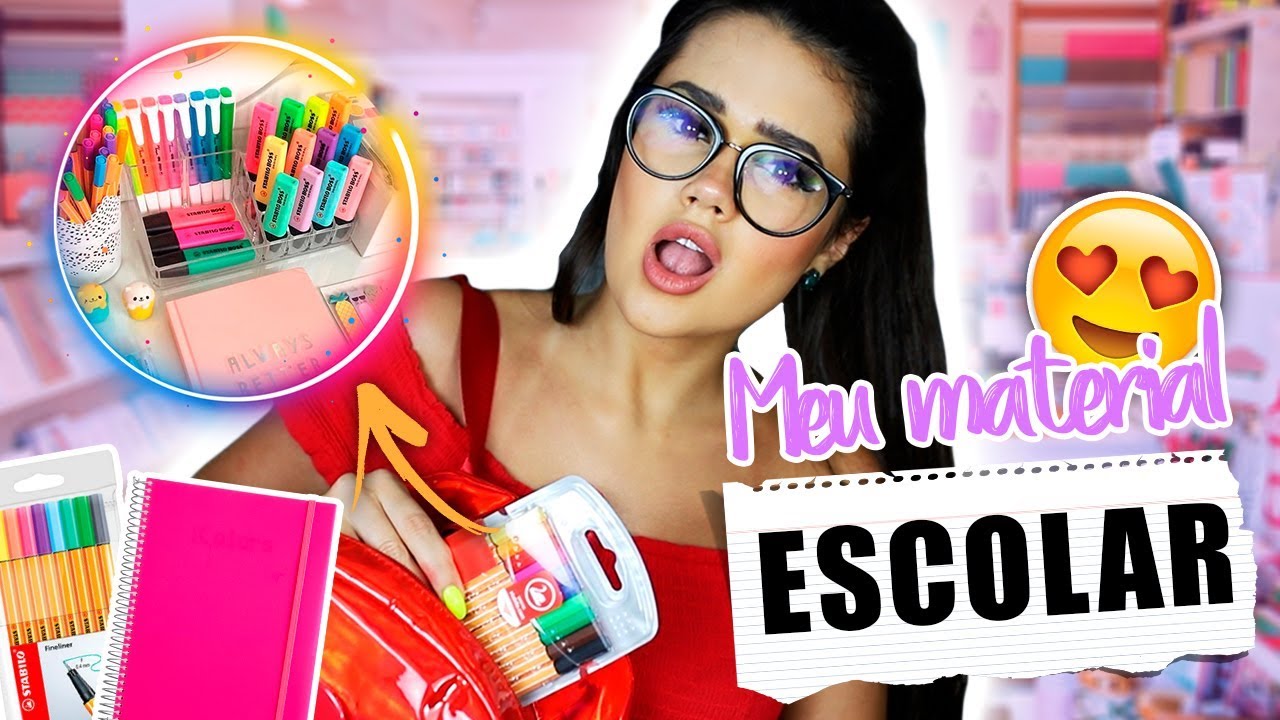 ABRINDO MEU MATERIAL ESCOLAR 2019!