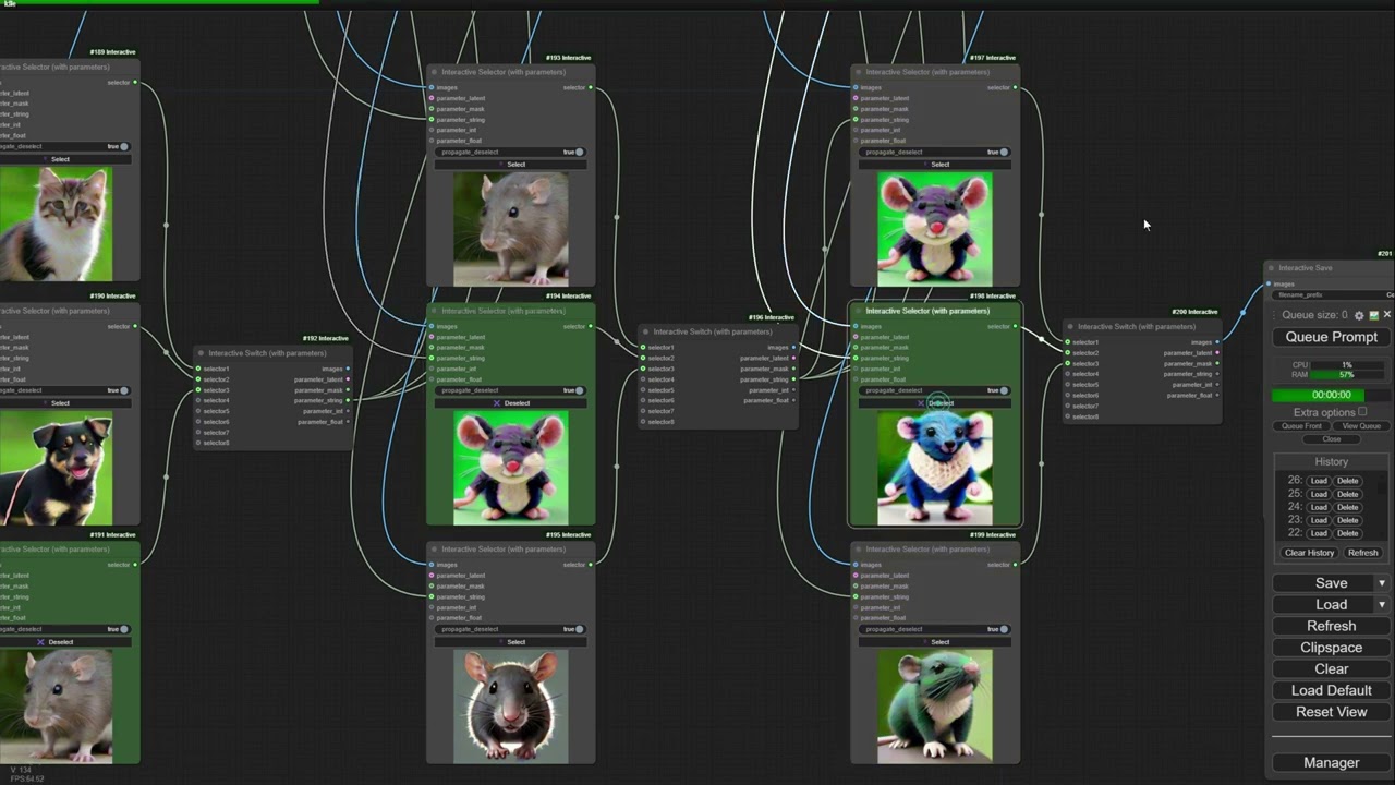 ComfyUI-Interactive: nodes for interactive workflows