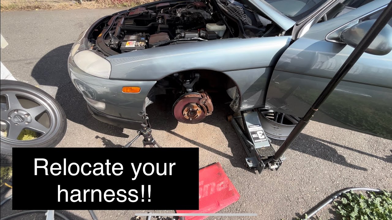 How to relocate your engine wiring harness on a Lexus SC400 / The full process