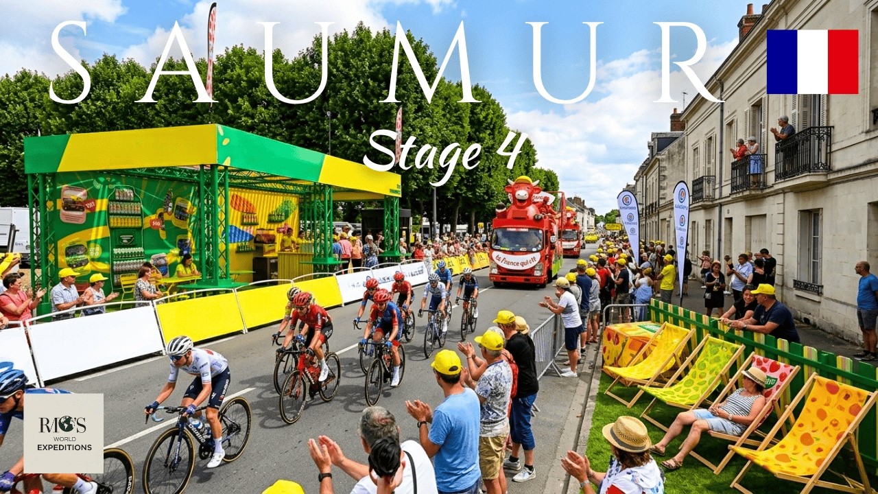 🚴‍♀️🇫🇷 Tour de France Femmes 2025 Stage 4 in Saumur: Caravan, Teams, Start