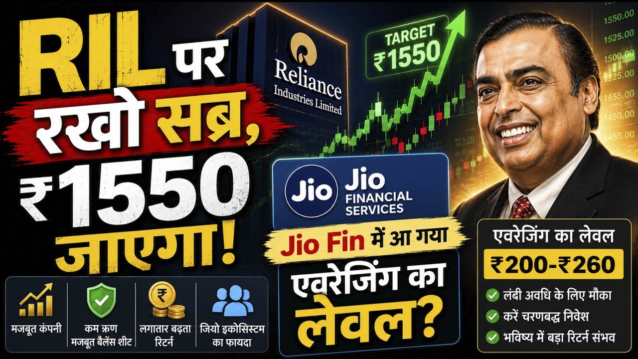 Jio Financial Share Price | RIL Share Price| RIL और Jio Fin के शेयरों में एवरेजिंग करें या नहीं?