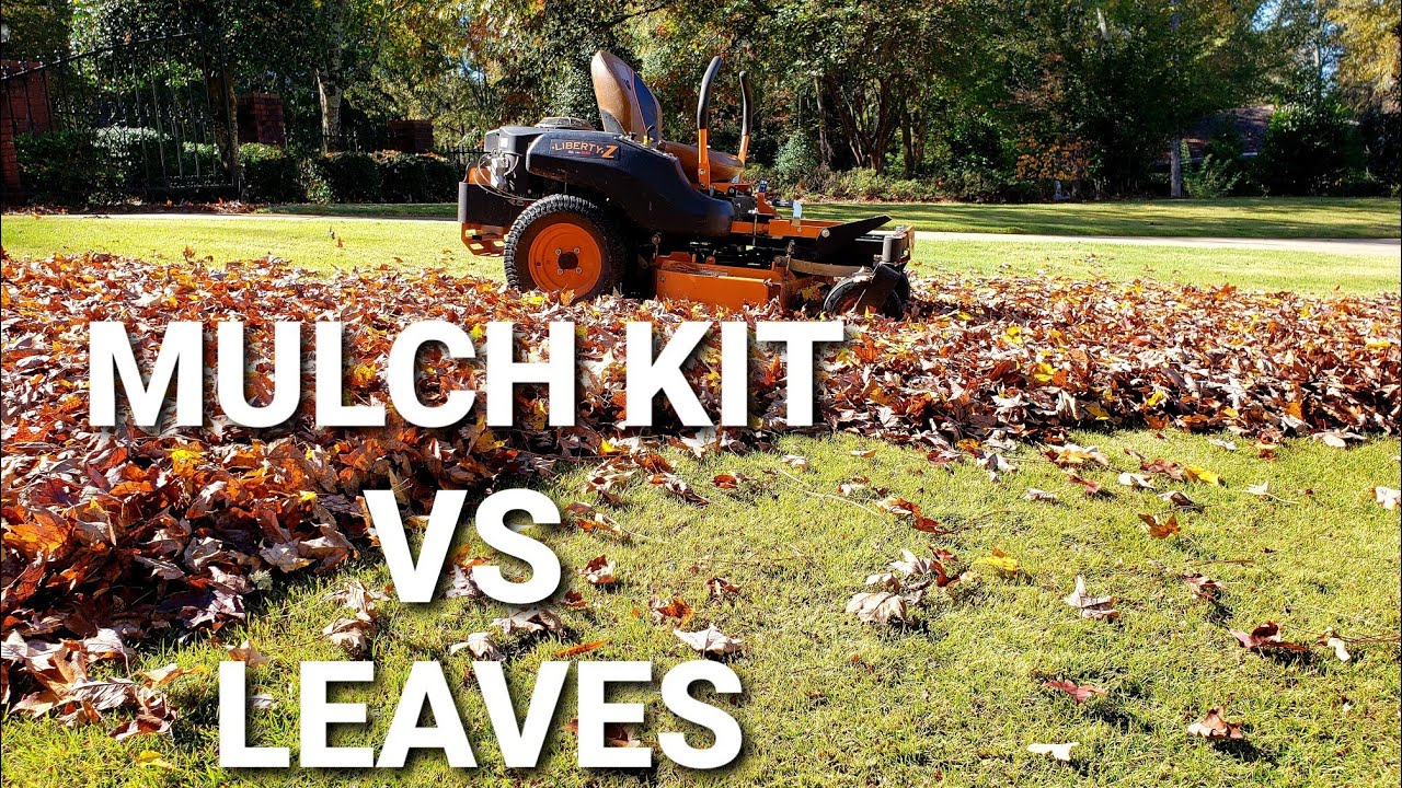 SCAG mulch kit in ACTION 🍁