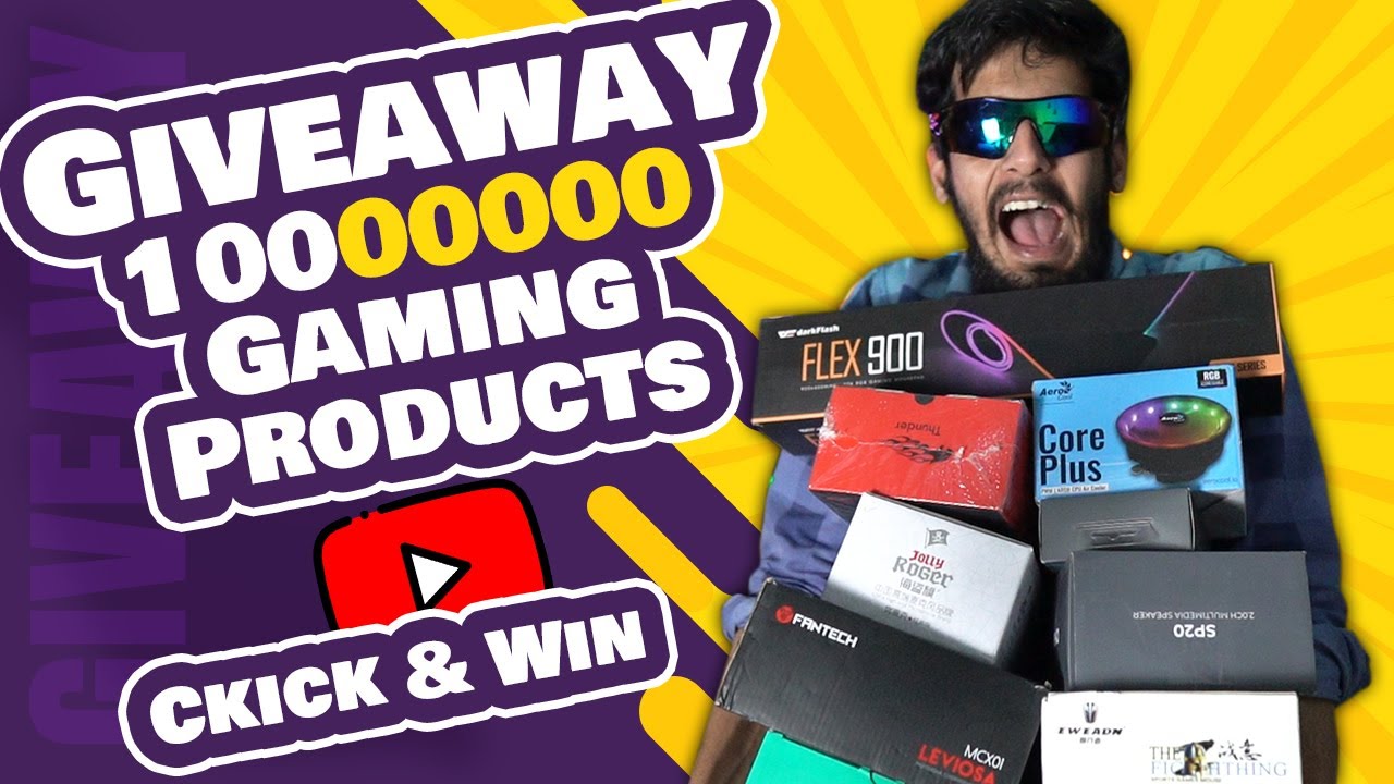 Giveaways Are Here !!! 100,0000 Gaming Products Giveaway