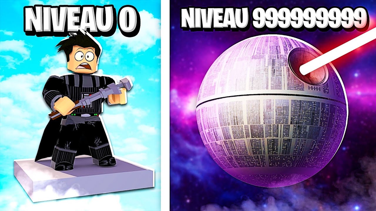 MON ETOILE DE LA MORT NIVEAU 999,999,999 DANS ROBLOX !