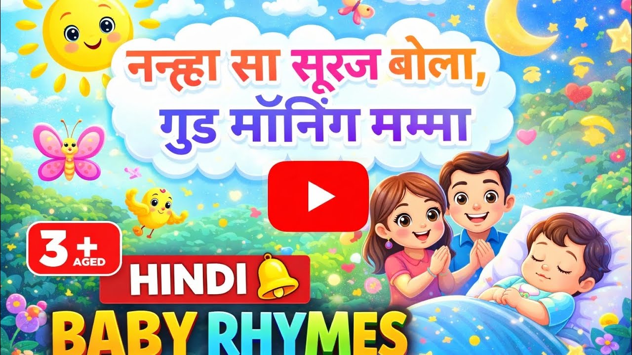नन्हा सा सूरज बोला | Baby Rhyme in Hindi | Good Morning Song for Kids (0–5 Years)