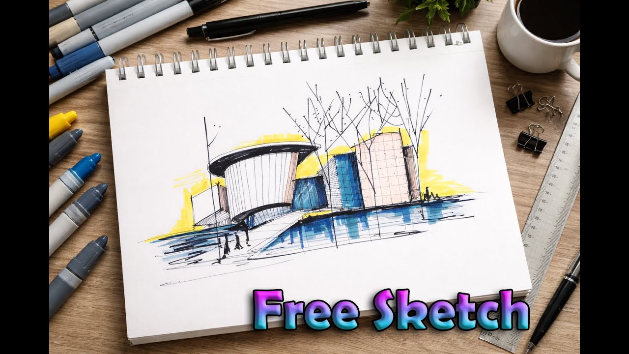 Architecture in Motion — Dialogue of Curve and Grid
