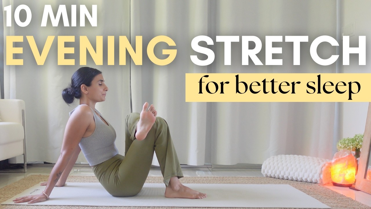 10 MIN EVENING STRETCH | Melt Away Tension Before Bed