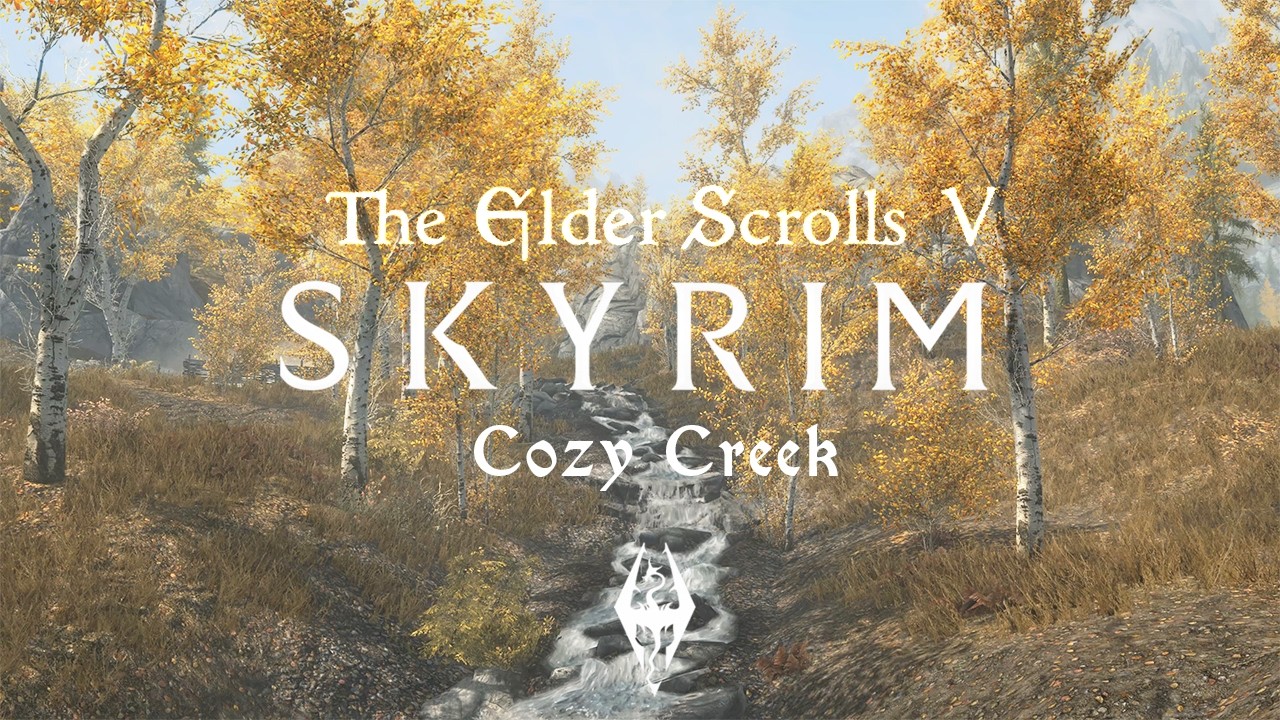 Cozy Creek | 2 Hour of The Elder Scrolls Skyrim Music and Ambience