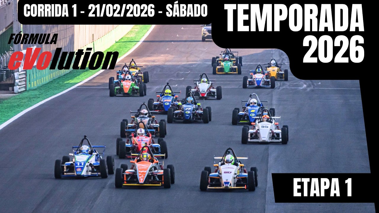 Etapa 1 - 2026 - FÓRMULA EVOLUTION - Corrida 1 - Interlagos - AO VIVO