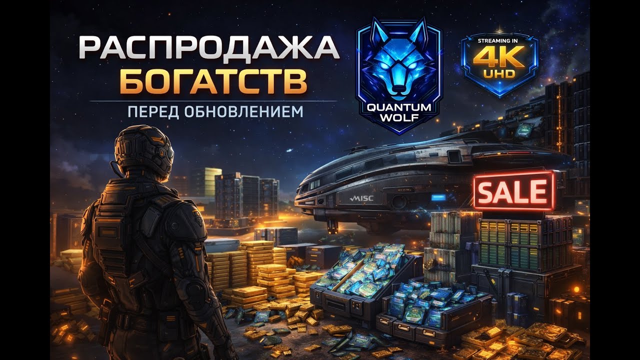 РАСПРОДАЖА БОГАТСТВ 💰 | Торговля и подготовка к патчу 4.6 | STAR CITIZEN 4K