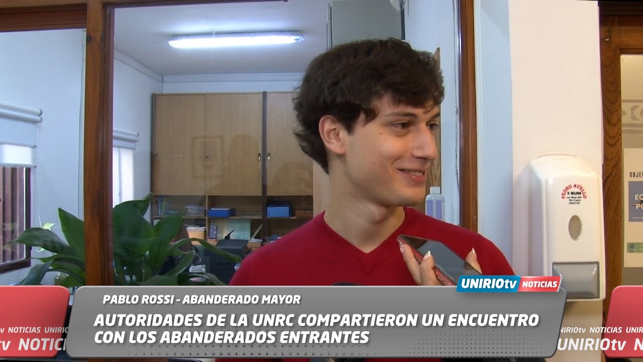 AUTORIDADES DE LA UNRC COMPARTIERON UN ENCUENTRO CON LOS ABANDERADOS ENTRANTES