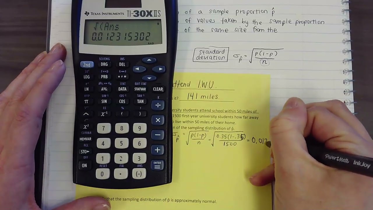 Sampling Distributions of Sample Proportions (7.3)