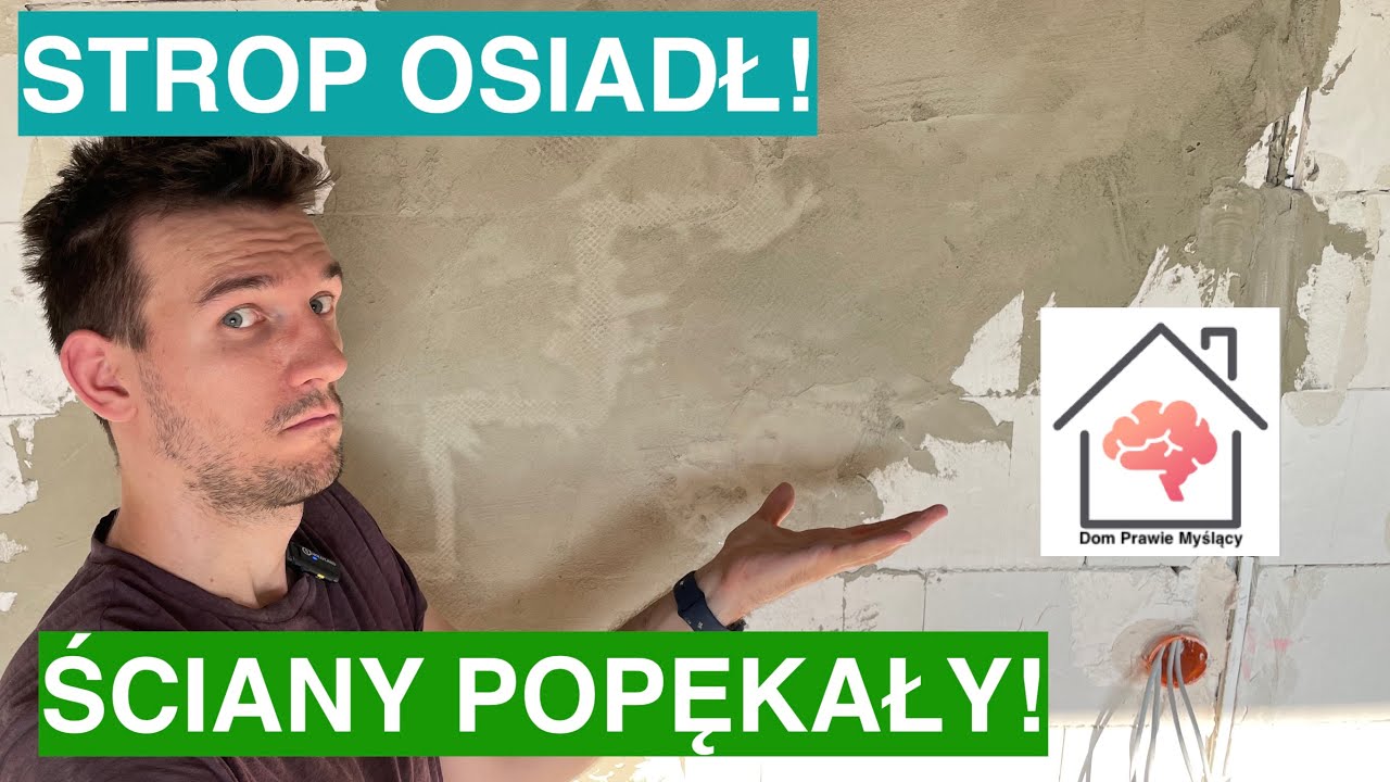 Strop pomiędzy piętrami się wygiął! Naprawiamy ściany przed tynkowaniem!