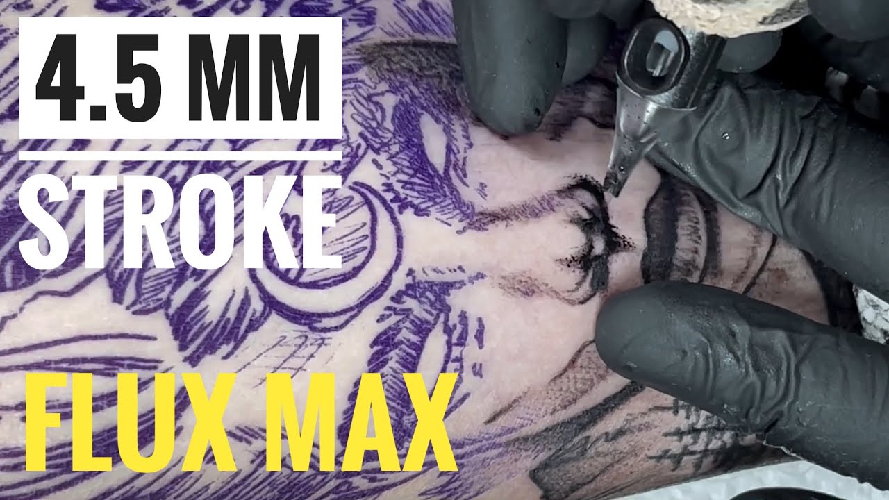 Really Strong Tattoo Machine | First tattoo by Flux Max