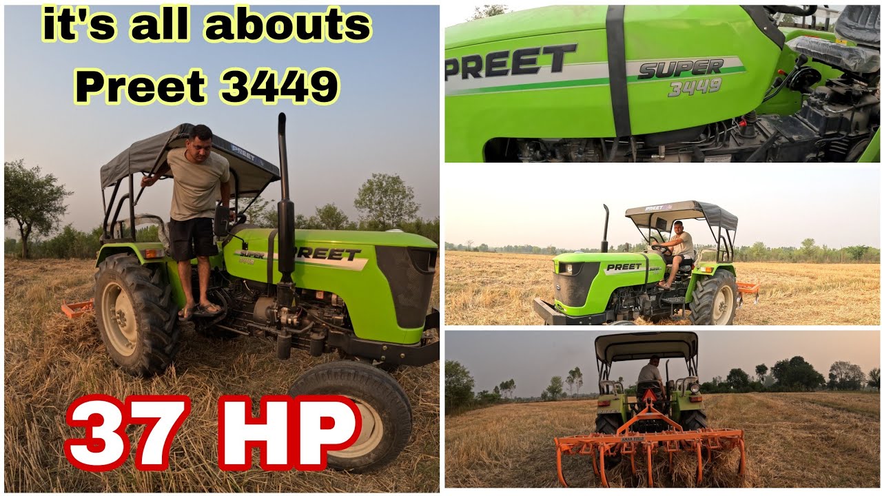 preet 3449 super 37 HP  || preet super 3449 full details