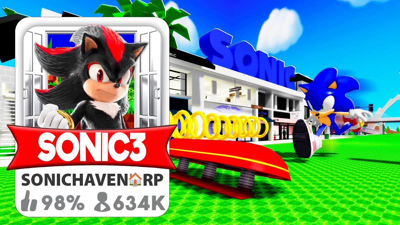 CRIEI O BROOKHAVEN do SONIC 3!