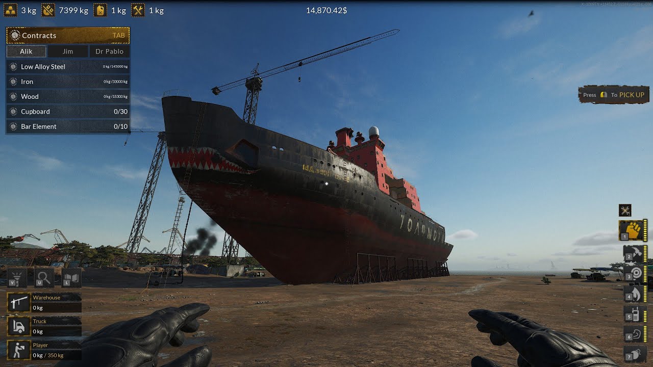 hello pobeda big ship top floor first