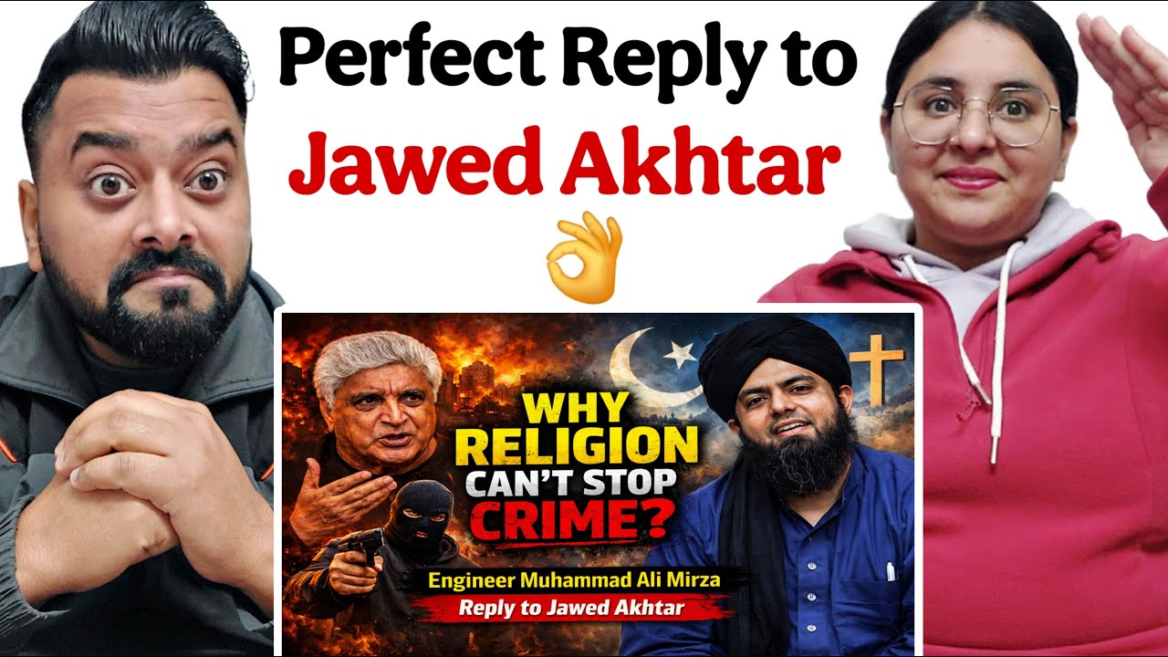 Indian Reaction on Why Religion Can't Stop Crime? Engineer Muhammad Ali Mirza Reply to Jawed Akhtar