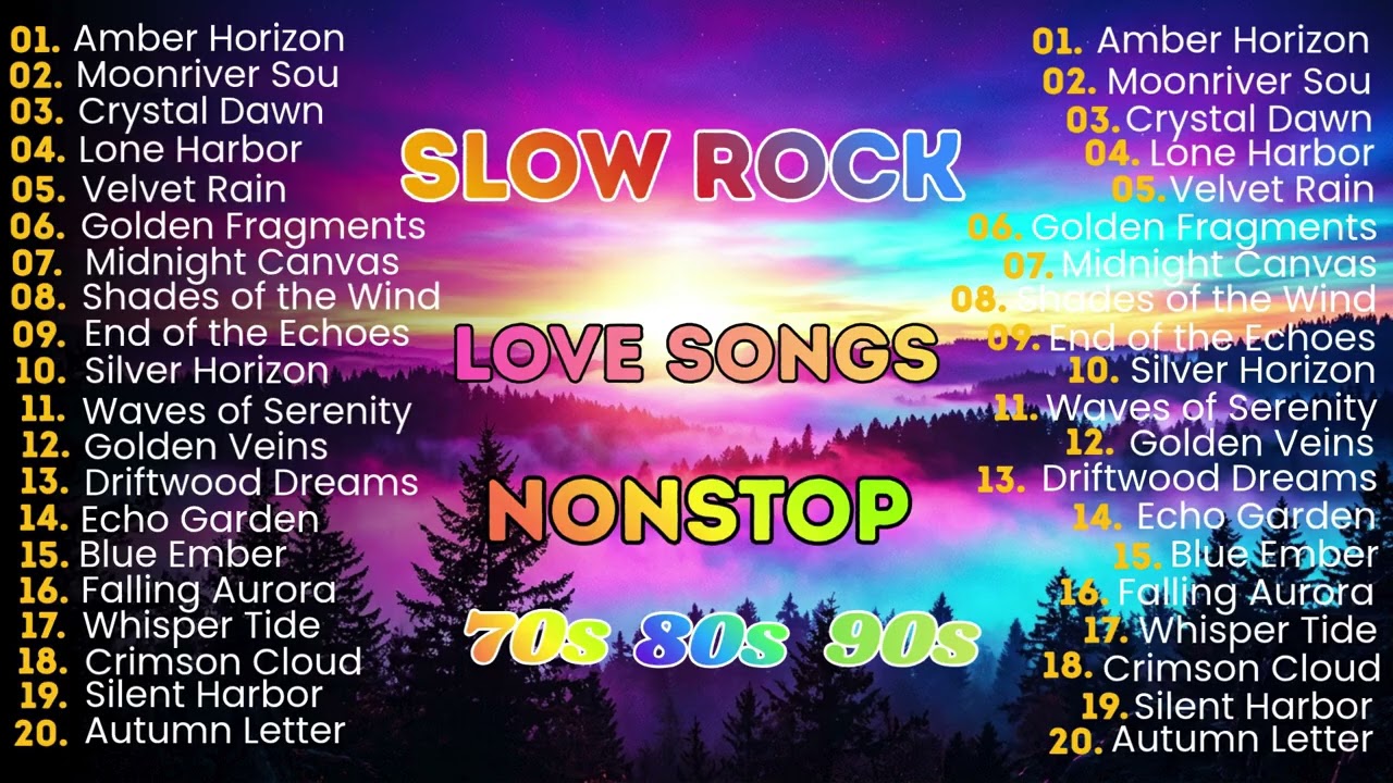 Slow Rock Love Songs Collection 70s 80s 90s | Emotional Love Ballads for Deep Nostalgia