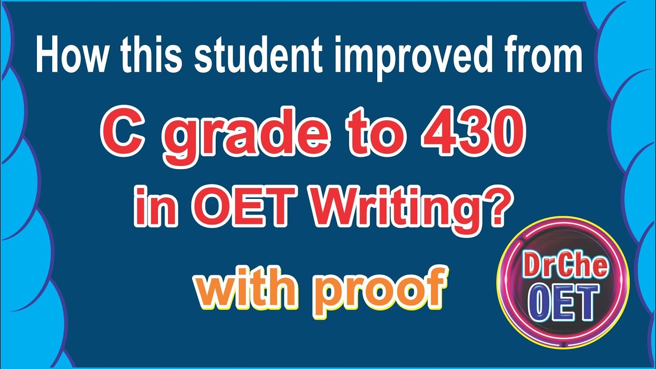 OET writing : How to get B grade in OET writing | OET writing tips | how to pass OET writing | DrChe