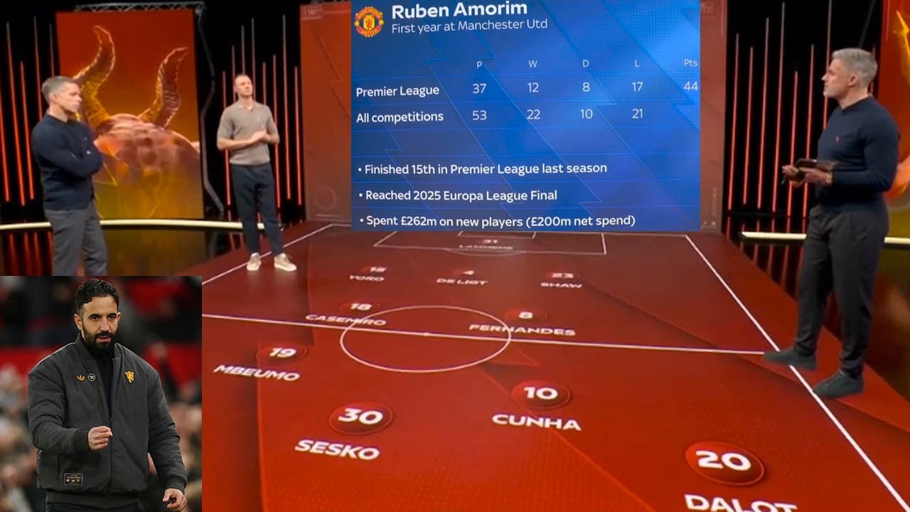 Jamie Carragher And Jonny Evans Debate Ruben Amorim's System After 1 Year At Manchester United