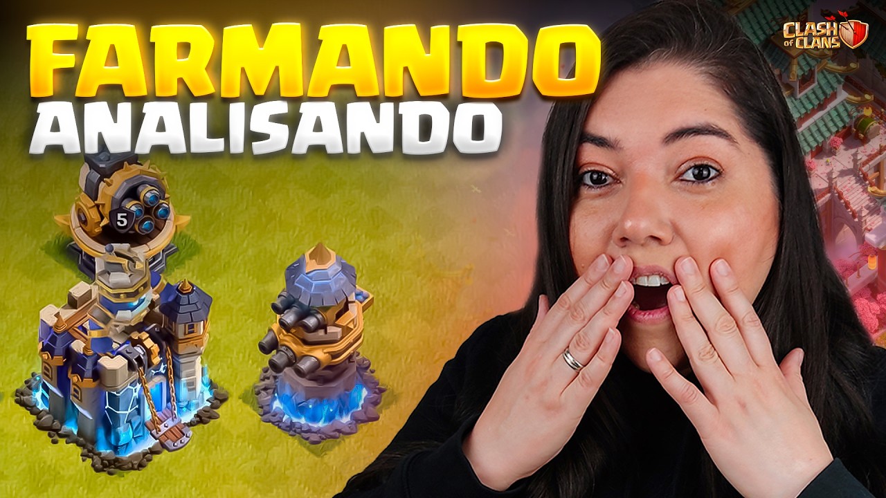 MAXIMIZANDO MINHA CV18 AO VIVO + ANALISANDO VILAS | CLASH OF CLANS