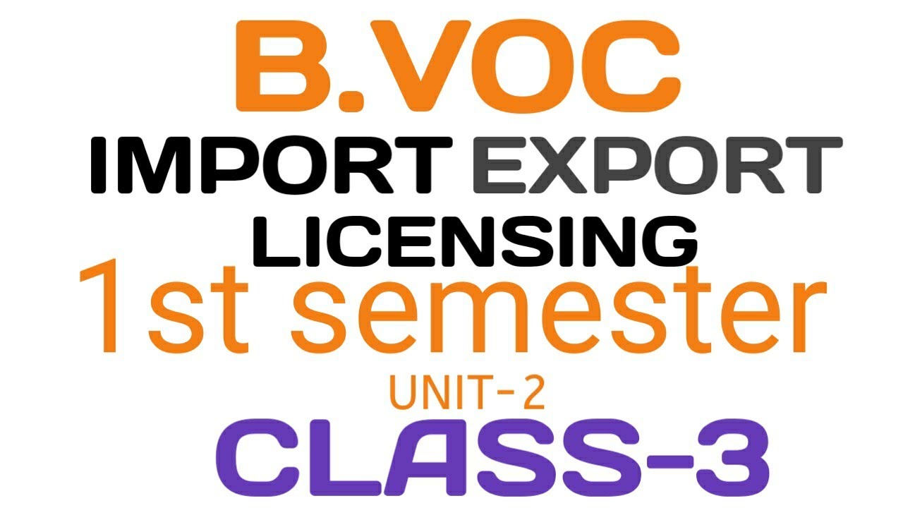 CLASS 3|| B. VOC IEL || 1 SEM