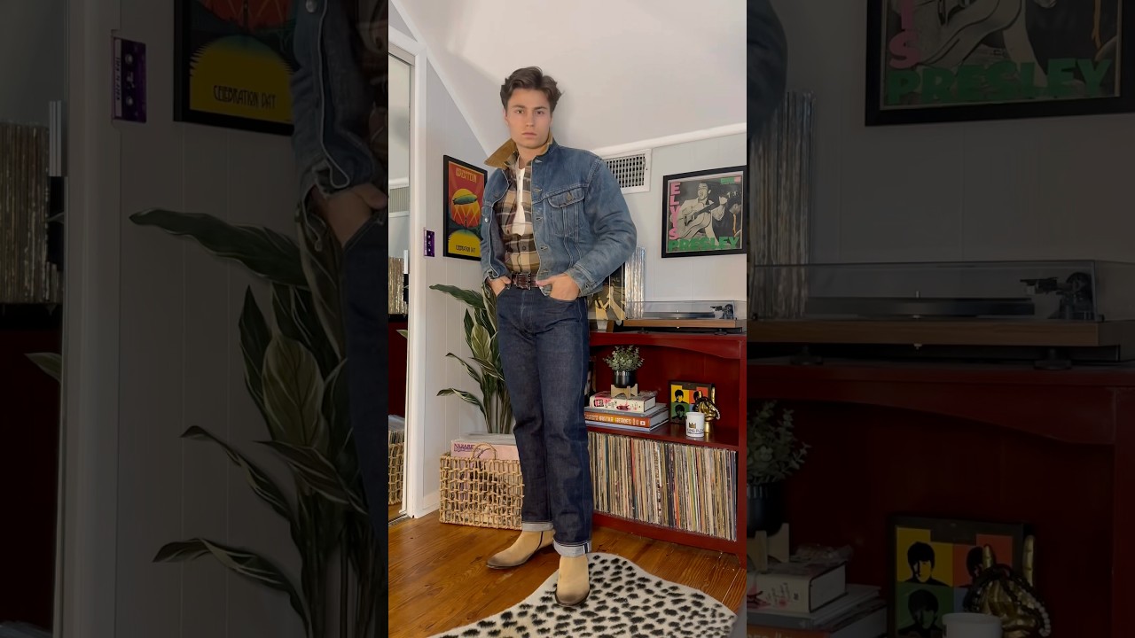 Such an iconic denim jacket ✨ #vintagefashion #mensfashion  #vintagestyle #leestormriderjacket #lee