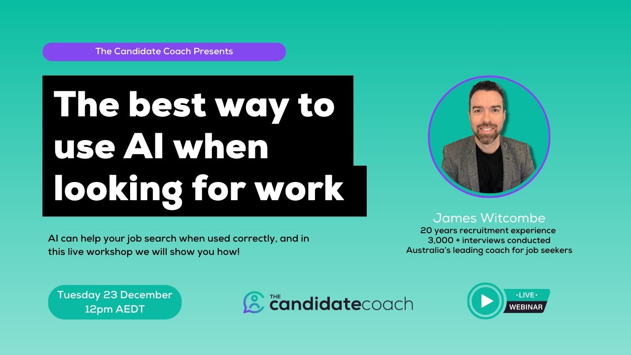 The Best Way To Use AI When Looking For Work