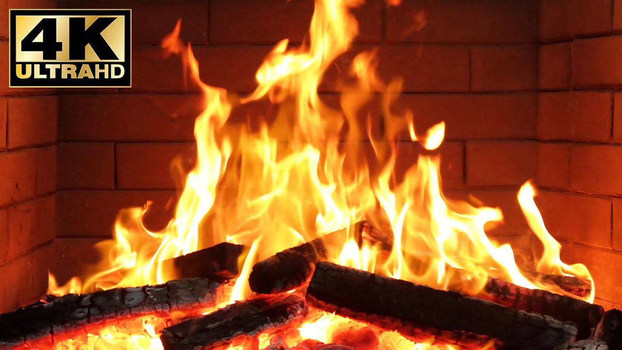 🔥 Cabin Vibes With Crackling Fireplace Winter Fireplace Deep Sleep. Fireplace Video Loop Calm Night