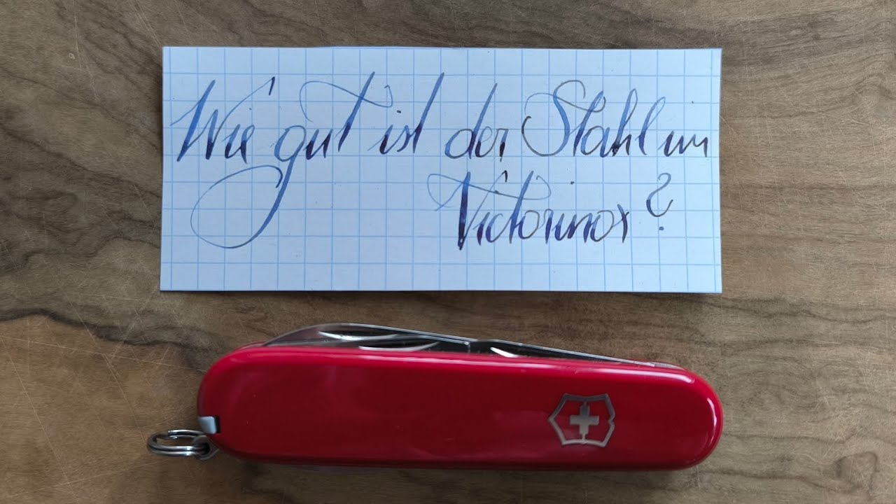 Wie gut ist der Stahl im Victorinox "Schweizer Taschenmesser"? ein Vergleich der Schnitthaltigkeit