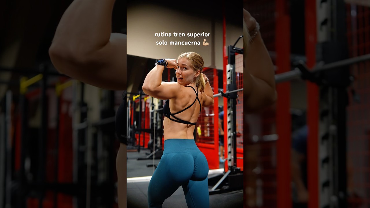 Rutina de TREN SUPERIOR con solo MANCUERNAS #gym #ejercicio #upperbodyworkout