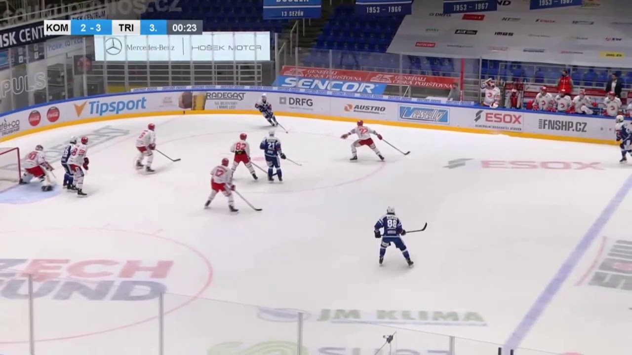 Sporné zákroky v utkání Komety s Třincem (26.1.2021)