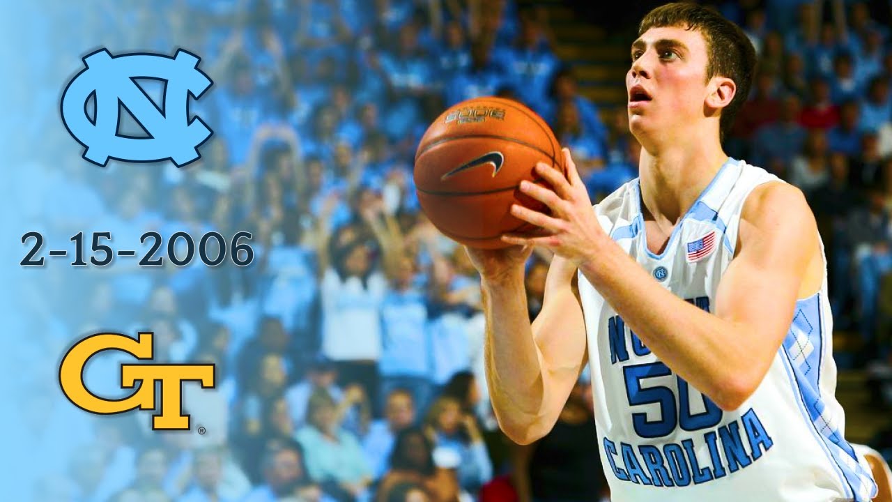 UNC Basketball: #23 North Carolina vs Georgia Tech | Hansbrough 40 points | 2-15-2006