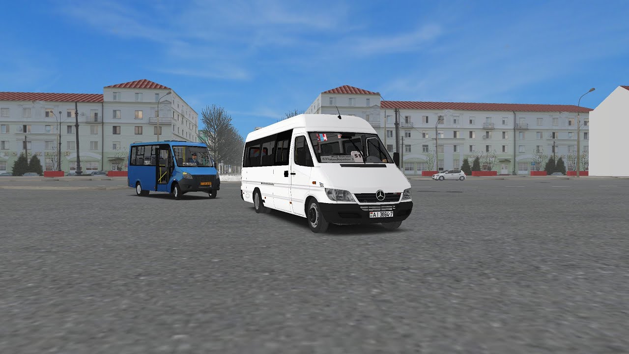 Поездка на Mercedes Sprinter 411 CDI по карте Борисов по 631 маршруту Омси 2