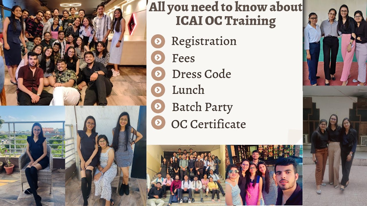 All you need to know about ITT & OC Training ICAI | Dress Code |Registration |Lunch|Batch Party|