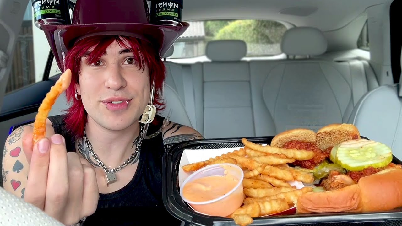 Dave's hot chicken Mukbang! (Full stream)