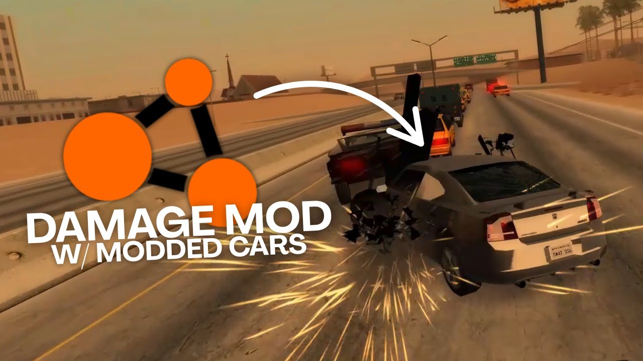 BeamNG Damage (VehDeform) with Modded Cars Crash Compilation - GTA San Andreas