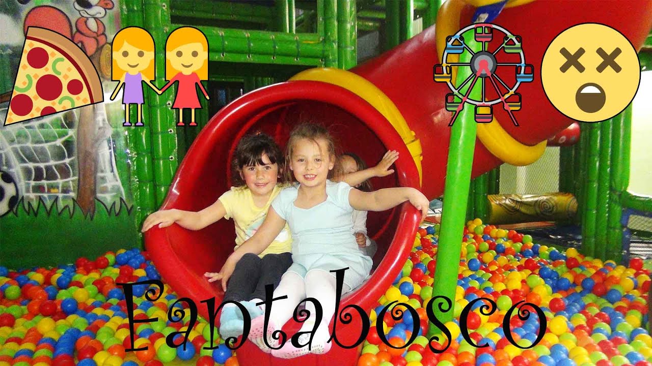 Azzurra playing at Fantabosco indoor fun park!