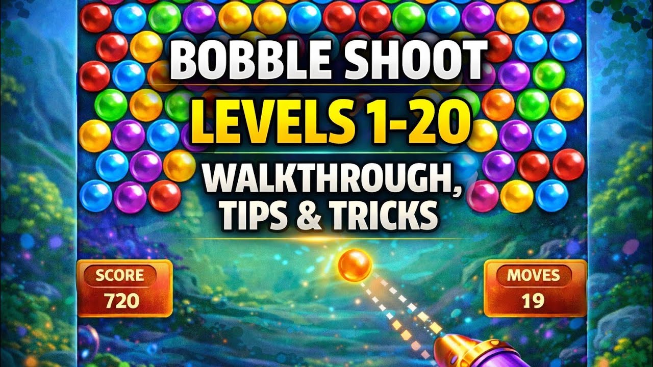 Bobble Shoot Levels 1&ndash;20 | Complete Walkthrough, Tips & Tricks (Mobile Gameplay).  @NovaGamingArena 