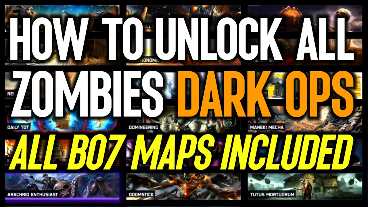Все испытания DARK OPS в BO7 Zombies и сложность их выполнения (все карты и Dark Ops включены)