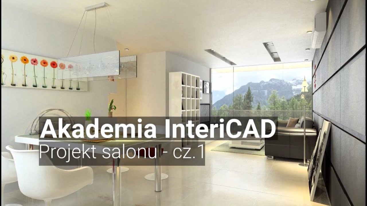 Projekt salonu w InteriCAD T6 cz.1 (Akademia InteriCAD)